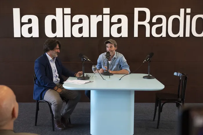 Guillermo Amexeiras, en el Hotel NH Columbia de la Ciudad Vieja, en el lanzamiento de La Diaria Radio.
Foto: Alessandro Mardei