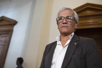 Juan Castillo en el Parlamento, el 12 de marzo. · Foto: Alessandro Maradei