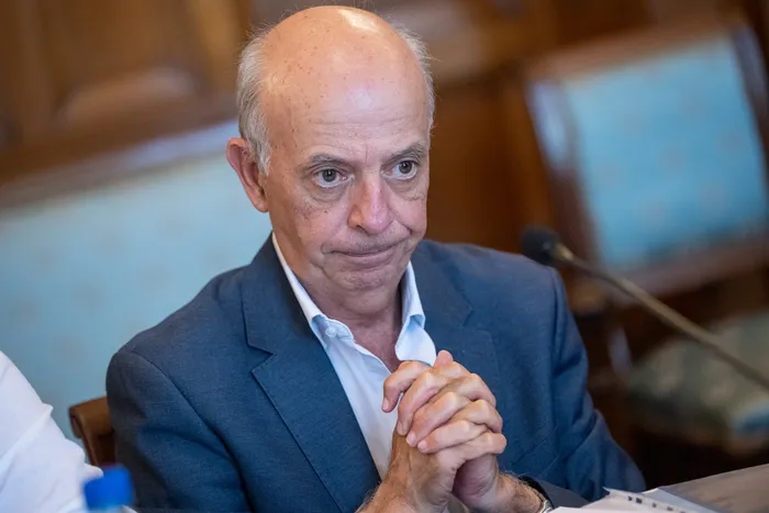 Javier García, el 16 de marzo, en el Senado. · Foto: Gianni Schiaffarino