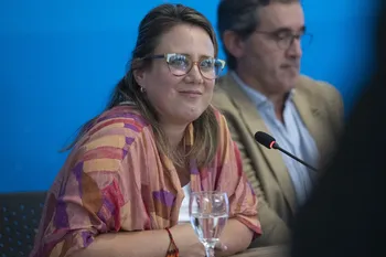 Flavia Carreto, vicepresidenta del Inacoop, en la ANEP (archivo, marzo de 2026). · Foto: Alessandro Maradei