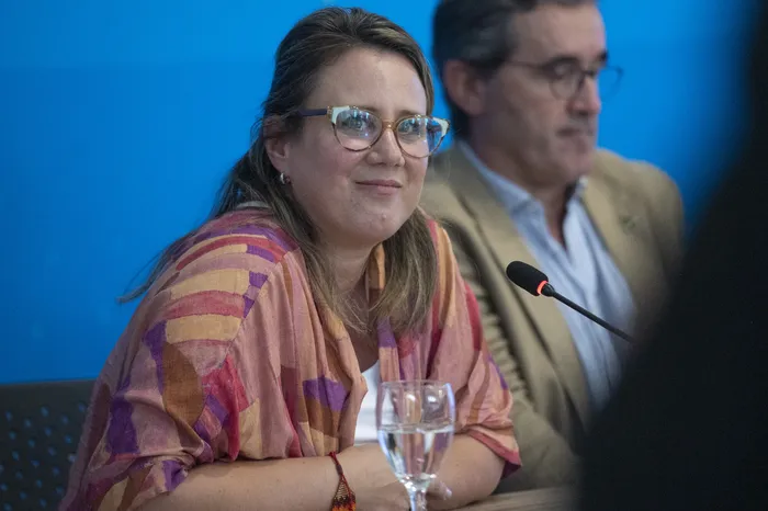 Flavia Carreto, Vicepresenta de INACOOP, en ANEP (archivo, marzo de 2026) · Foto: Alessandro Maradei