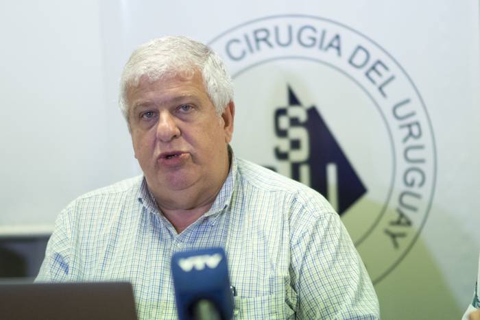Daniel Montano, presidente del Sindicato Anestésico Quirúrgico (archivo, abril de 2019). · Foto: Mariana Greif