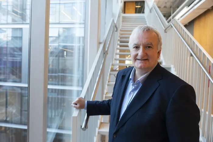 Xabier Barandiarán en la Universidad Católica del Uruguay, el 20 de marzo. · Foto: Alessandro Maradei