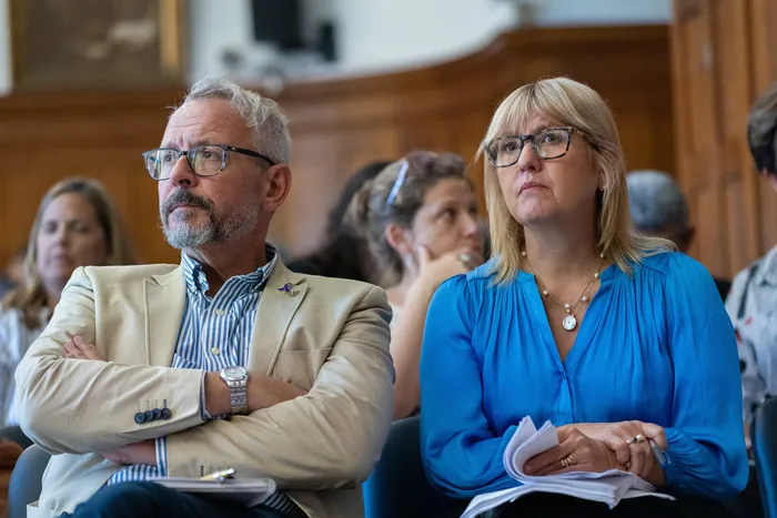 Leonel Briozzo y Cristina Lustemberg (archivo, marzo de 2026). · Foto: Rodrigo Viera Amaral