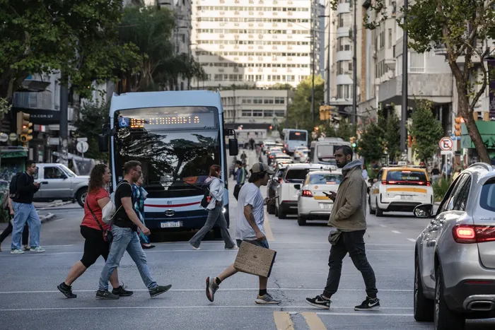 Avenida 18 de Julio, en Montevideo. · Foto: Inés Guimaraens