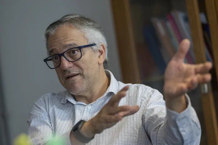 Rodrigo Arim, director de la OPP, en su despacho en Torre Ejecutiva. · Foto: Rodrigo Viera Amaral