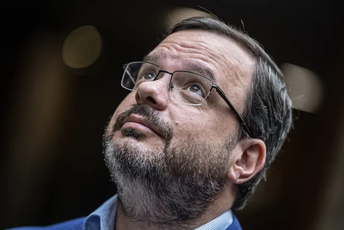 Felipe Schipani, el 30 de marzo, en el Palacio Legislativo. · Foto: Gianni Schiaffarino