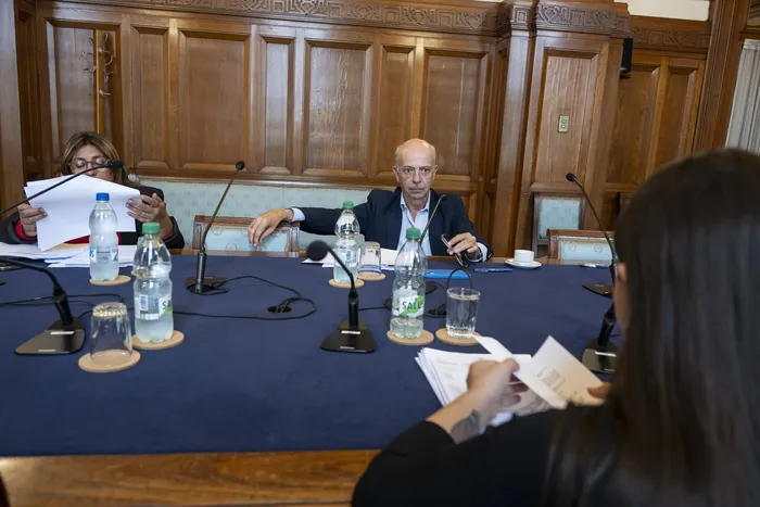 Javier García durante la Comisión de Defensa Nacional de la Cámara de Senadores, el lunes 6 de abril. · Foto: Inés Guimaraens