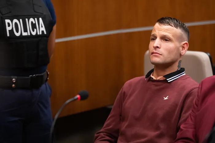 Moisés Martínez, el 8 de abril, en la Fiscalía de Juan Carlos Gómez. · Foto: Alessandro Maradei