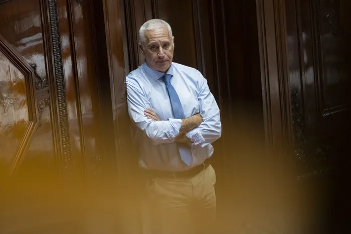 Carlos Negro, el 9 de abril en la Cámara de Senadores. · Foto: Rodrigo Viera Amaral