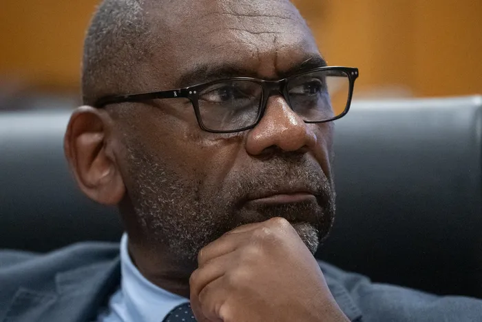 Edgardo Ortuño, el 14 de abril, en el Parlamento. · Foto: Gianni Schiaffarino