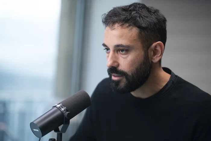 Mauricio De Rosa, el 23 de abril, en la diaria Radio. · Foto: Alessandro Maradei