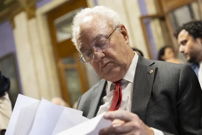 Mario Lubetkin, el 22 de abril · Foto: Rodrigo Viera Amaral