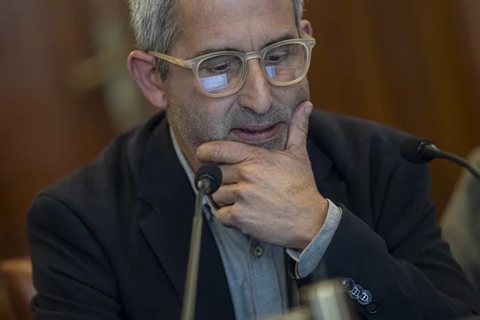 Pablo Caggiani, el 4 de mayo, en el Palacio Legislativo. Foto: Ernesto Ryan