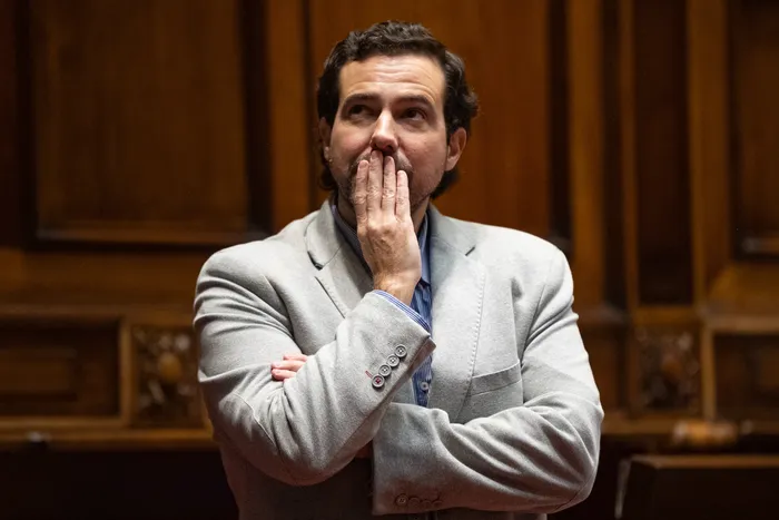 Federico Preve, el 4 de mayo, en el Parlamento. Foto: Gianni Schiaffarino
