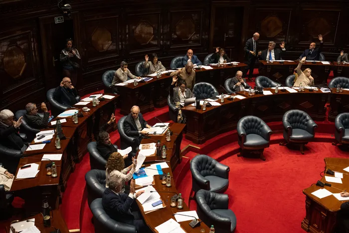 Cámara de Senadores, el 19 de mayo. · Foto: Gianni Schiaffarino