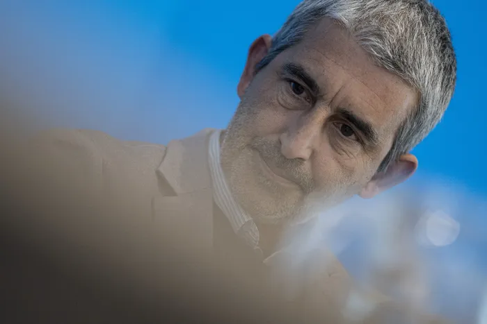 Pablo Caggiani, el 21 de mayo, en la sede de la ANEP. · Foto: Ernesto Ryan