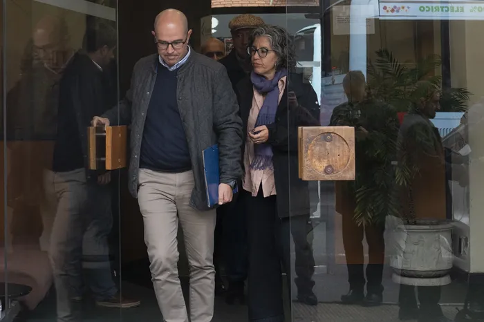 Álvaro Danza, en Fiscalía General de la Nación, el 22 de mayo · Foto: Alessandro Maradei