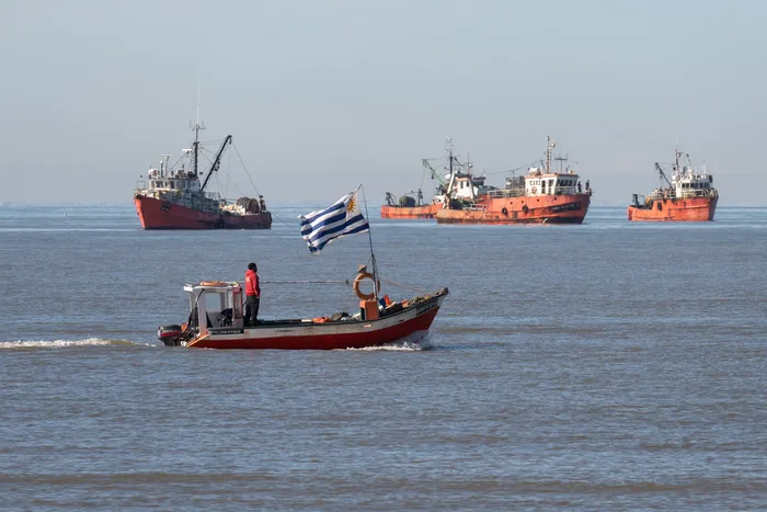Concentración de la Intergremial Marítima en Rambla República del Perú y Av. Brasil (archivo, mayo de 2026). · Foto: Martin Hernández Müller