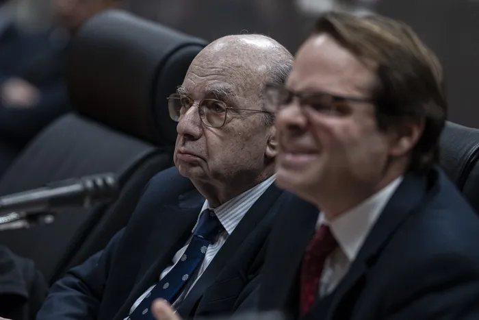 José Miguel Delpiazzo, el 15 de junio, en el edificio anexo del Palacio Legislativo. · Foto: Ernesto Ryan