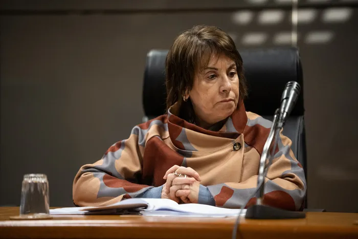 Doris Morales, el 16 de junio, en el Parlamento. · Foto: Gianni Schiaffarino