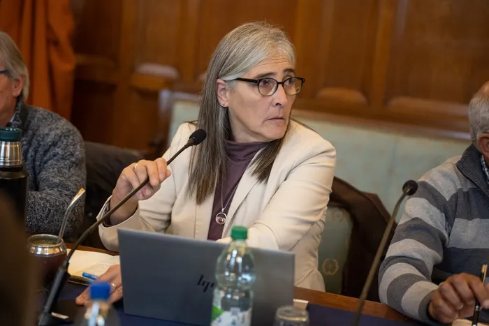 Lucía Etcheverry, el 18 de junio en el Parlamento · Foto: Gianni Schiaffarino