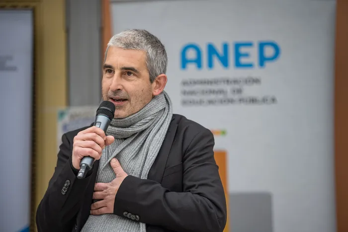 Pablo Caggiani, el 22 de junio, en la escuela técnica de El Pinar · Foto: Gianni Schiaffarino