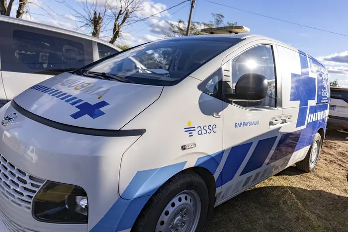 Ambulancia de RAP Paysandú (archivo, junio de 2026). · Foto: Santiago Fleitas