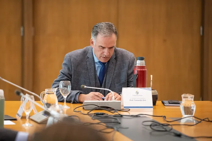 Yamandú Orsi en la Torre Ejecutiva (archivo, junio de 2026). · Foto: Gianni Schiaffarino