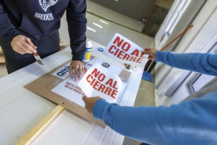 Pintada del sindicato de Norteña (archivo, junio de 2026). · Foto: Santiago Fleitas