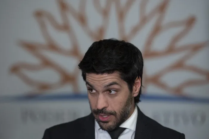 Andrés Ojeda, el 1º de julio, tras la reunión. · Foto: Alessandro Maradei
