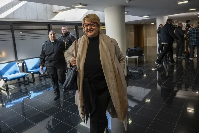 Sandra Lazo, el 14 de julio, en el Parlamento. · Foto: Inés Guimaraens