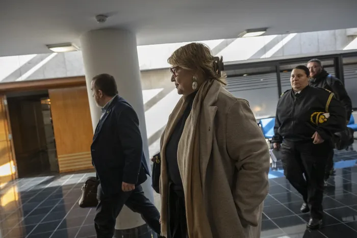 Sandra Lazo, el 14 de julio, en el Parlamento. · Foto: Inés Guimaraens