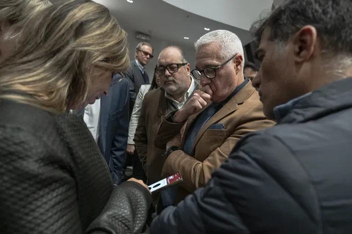 Carlos Negro durante lel lanzamiento de Alerta Amber, el 15 de julio, en Torre Ejecutiva. · Foto: Inés Guimaraens