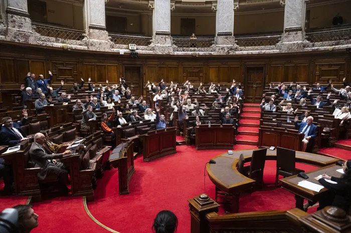 Asamblea General en sesión extraordinaria por comisión especial para la designación del comisionado parlamentario penitenciario, el 15 de julio. · Foto: Alessandro Maradei
