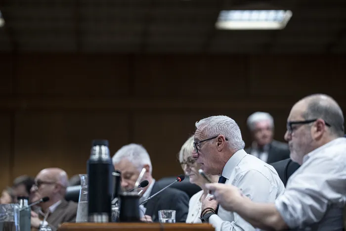 Carlos Negro, el 16 de julio, en el edificio anexo del Palacio Legislativo. Foto: Ernesto Ryan