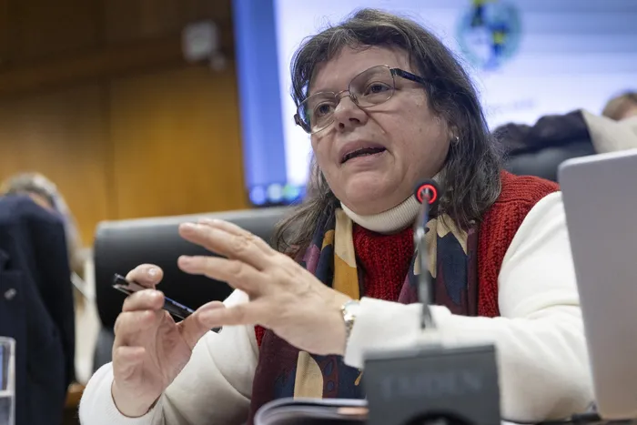 Mónica Ferrero, el 20 de julio, en la Comisión de Presupuestos integrada con la de Hacienda de la Cámara de Diputados. · Foto: Rodrigo Viera Amaral