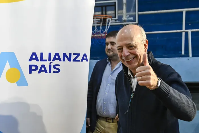 Javier García durante el Congreso Nacional de Alianza País. · Foto: Guillermo Legaria