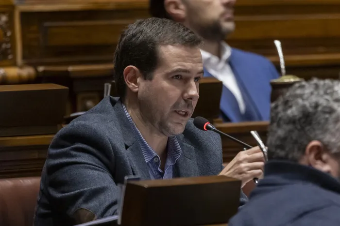 Federico Preve, el 28 de julio, durante la sesión de la Cámara de Diputados.