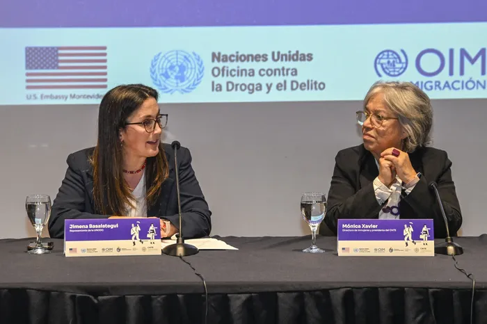 Jimena Basaistegui y Mónica Xavier, el 30 de julio de 2026 · Foto: Guillermo Legaria