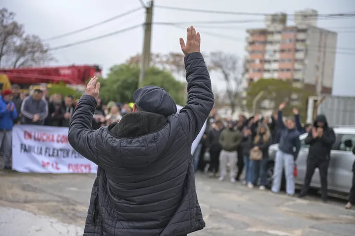 Asamblea de extrabajadores de Yasaki. · Foto: Ignacio Dotti