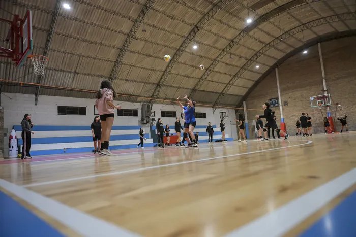 Gimnasio del Club Atlético Independiente de Juan Lacaze, el 4 de agosto · Foto: Ignacio Dotti