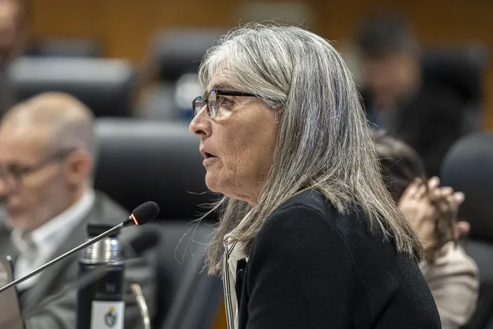 Lucía Etcheverry, el 5 de agosto, en la comisión de Presupuestos integrada con Hacienda de la Cámara de Diputados. Foto: Ernesto Ryan