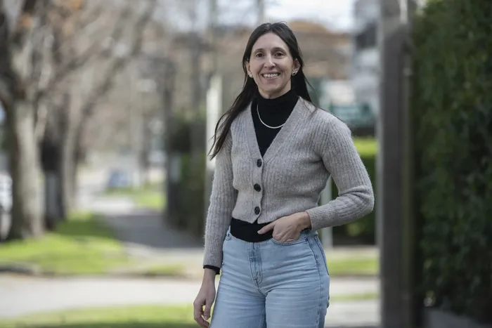 Karina Colombo, el 11 de agosto · Foto: Inés Guimaraens