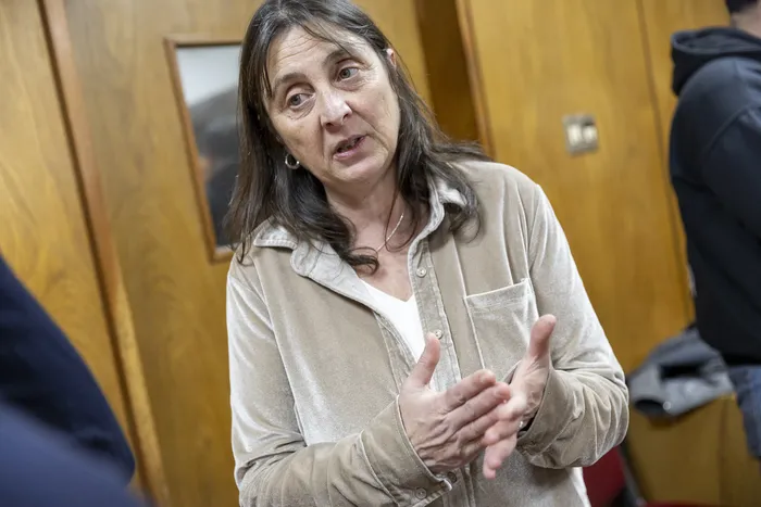 Sylvia Ibarguren, el 11 de agosto, en el edificio anexo del Palacio Legislativo. Foto: Rodrigo Viera Amaral