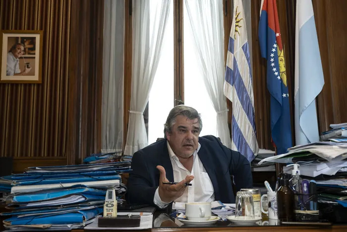 Carlos Camy, el 13 de agosto, en su despacho del Palacio Legilsativo. Foto: Inés Guimaraens / la diaria