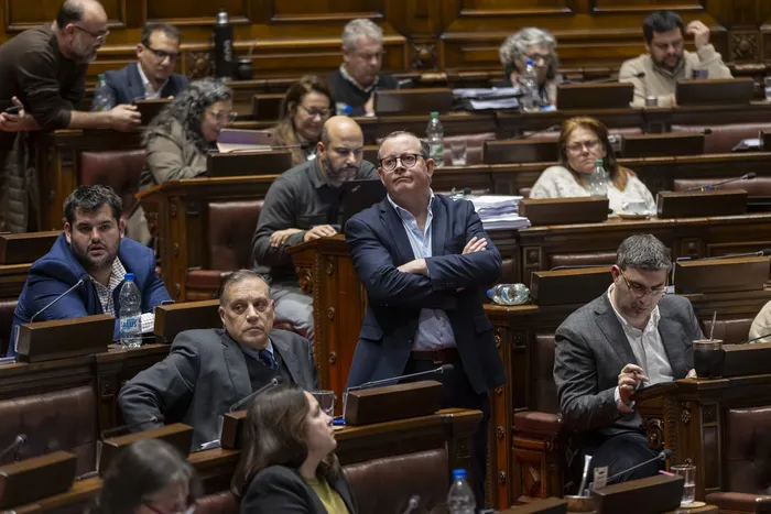 Álvaro Perrone, el 17 de agosto, durante la votación de la Rendición de Cuentas en la Cámara de Diputados. · Foto: Rodrigo Viera Amaral