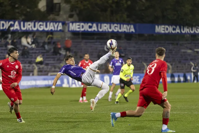 Defensor Sporting vs. Rentistas por la Copa AUF Uruguay 2026, el 25 de agosto. · Foto: Rodrigo Viera Amaral