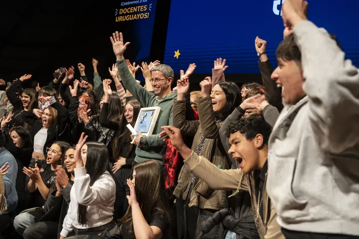 Christian Villamayor, profesor de Historia del Liceo Nº 48 de Puntas de Manga, el 27 de agosto · Foto: Inés Guimaraens