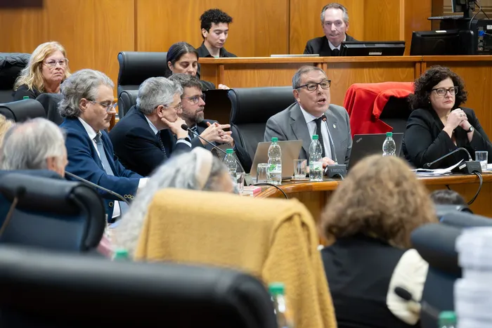 Gabriel Oddone, el 28 de agosto, en el edificio anexo del Palacio Legislativo. · Foto: Martin Hernández Müller